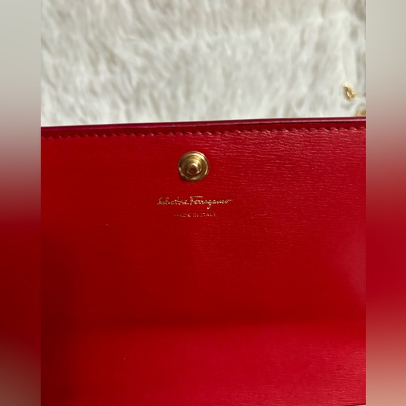 SALVATORE FERRAGAMO CHAIN WALLET (Authentic) - Picture 13 of 14